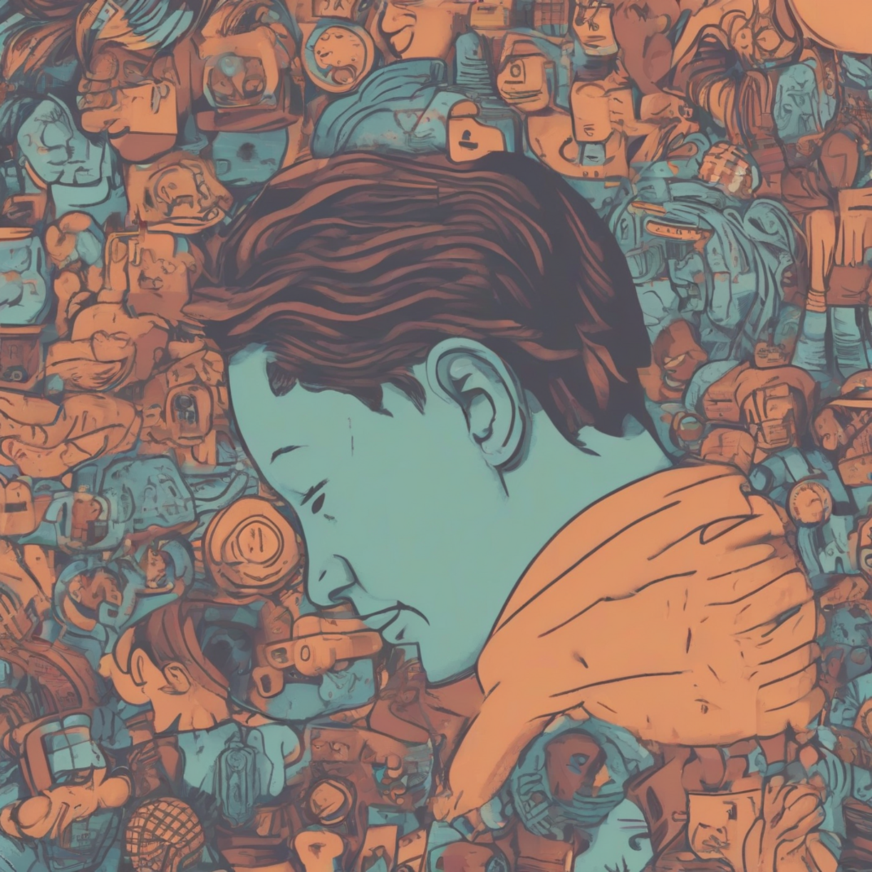 Calm daily routine illustration