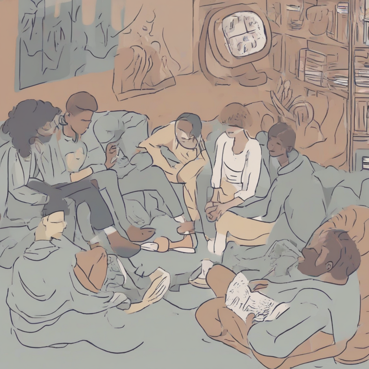 Routine schedule for mental health support